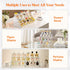 Lifewit 4 Tier Clear Display Risers Stand, Plastic Organizers for Figures, Cupcake, Dessert, Desktop Display