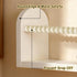 Set 3, OurWarm Nursery Book Shelves for Wall of White Natural Wood Nursery Floating Shelves with Towel Bar, Wall