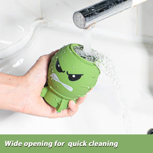 Fun Guy Fridge Deodorizer, Baking Soda Holder for Refrigerator Odor Absorber, Reusable Silicone Freshener Container
