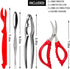 Crab Crackers and Tools Set, Stainless Steel Crab Leg Crackers and Picks Knife for Shellfish, Seafood Utensils