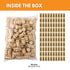 FastRack Bag of 100 #8 Straight Wine Corks, 1.73" x 0.87" (44 mm x 22 mm), Beige, Bottle Stoppers