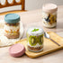 NETANY 6-pack 16 oz Overnight Oats Containers with Airtight Lids, Glass Food Storage Jars
