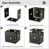 Box,30 Outdoor Storage Gallon Deck Box Outdoor Storage Bench Outside Waterproof Resin Storage Bench, Lockable Patio