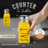 Yellow Salt and Pepper Shakers Set by Brighter Barns, Cute Glass Shakers, Yellow Kitchen Decor for Home Restaurants