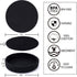 Trivets for Hot Dishes, Trivets for Hot Pots and Pans, 7 Inchs Hot Pads 5 Pcs and Storage Basket for Countertops, Pot Holders for Kitchen, Cotton Table Protector Hot Mats Heat Resistant (Black) by Coga