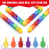 30 Pack Rainbow Wacky Track Toys Snap and Click Fidgets Toys - Party Favors Bulk, Finger Sensory Toy for Stress Relief
