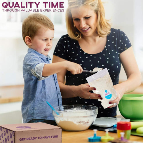 Baketivity Kids DIY Baking Activity Kit - Bake Confetti Muffins with Pre-Measured Ingredients – Gift for Ages 6-12