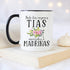YouNique Designs Will You Be My Godmother Proposal Mug, 11 Ounces, Godmother Gifts from Godchild (Black Handle)