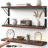 BAYKA 23-in Floating Wall Shelves, Rustic Wood Wall Shelves for Bedroom, Bathroom,