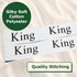 Bed Sheet Organizer and Storage Size Label Bands for Linen Closet Organization - King 2PCs Pack | White