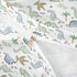 Set Set 1 Kids Dinosaur Duvet Cover,Cute Cartoon Dino Animal Bedding Watercolor Cloud Jungle Trees Comforter Cover(No