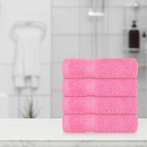 YRALY (4 Pack) Premium Turkish Cotton Washcloths Hotel Quality Ultra Soft & Absorbent Towels for Face, Hand, Kitchen