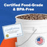 5 Gallon White Bucket & Lid - Durable 90 Mil All Purpose Pail, Food Grade, Made in The USA, 1 Pack