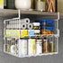 Resulzon 2Pack, Under Shelf Basket Storage Steel Under Shelf Hanging Wire Baskets Shelves for Laundry Room Kitchen Desk