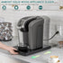 Appliance Slider, Wooden Sliding Tray for Coffee Maker, Kitchen Caddy Rolling Tray for Counter, Classic Black-Deep
