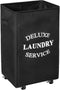 WOWLIVE Large Rolling Laundry Basket Wheels 90L Collapsible Tall Laundry Hamper Handle