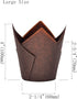 Large Greaseproof Paper Wrappers, Muffin Baking Cupcake Cups Liners, 2-1/4" x 4", Natural, Brown, White, 125 pcs Tulip