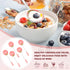 MWRDSM 5 (5) Pcs Ceramic Soup Spoons Cute Strawberry Spoons Long Handle Porcelain Tablespoons Reusable Dinnerware
