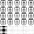 Bekith 20 Pack Magnetic Spice Jars, Magnetic Spice Containers for Refrigerator, Seasoning