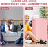 conglow 100L Pink Hamper with Wheels - Large Laundry Hamper with Lid, Rolling Hamper on Wheels, Collapsible Laundry