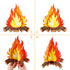 2 Set Fake Fire 12 Inch Tall Artificial Fire Fake Flame Paper Decorative Cardboard Campfire Centerpiece