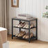 3-Tier 19.7 inches BG50HX01 HOOBRO Shoe Bench, Shoe Rack, Industrial Shoe Organizer Storage Bench, Entry Bench