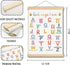 DNEULYR 12x16 Inches God Says I am Alphabet Christian Wall Art Poster for Kids, Bible Verse Affirmations Poster Hanger