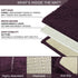 LuxUrux Plum Bath Mat, U-Shaped Contoured Rug for Around Toilet, Super Absorbent Shaggy Bath Rug