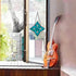Celtic Trinity Knot Stained Glass Window Hanging Suncatcher Ornament, Handmade Irish Decoration Birthday Gifts for