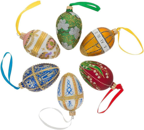 1908 Alexander Palace Royal Egg Glass Ornament, 4 Inches