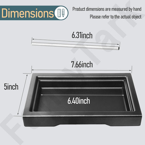 Low Profile Drip Tray, Black Heat-Resistant ABS Plastic for Gaggia Classic Pro