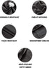 Elegant Comfort Luxury Ultra-Soft 2-Piece Pillowcase Set, 1500 Premium Microfiber, Standard/Queen, Black Marble
