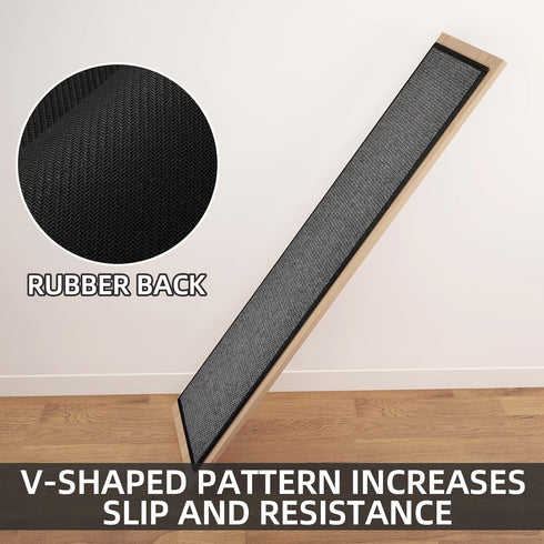 Kitchen Mat 1 PCS, Non Slip Cushioned Rugs for Kitchen Floor, Absorbent Comfort Mats Washable 17.3"x47" (Black)