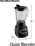 Hamilton Beach 58175 Wave Action Blender for Shakes and Smoothies, 800 Watts, 40 oz Glass Jar, Black