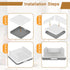 13 Upgrade Widen Bread Slicer for Sourdough rounds, Adjustable Large Capacity Wide and Thicknesses, Foldable