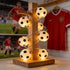 5ft 10 Codear Soccer Ball String Lights for Boys Girls Bedroom,Battery Operated LED Soccer Fairy Lights for Son