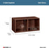 ClosetMaid Cubeicals 2-Cube Storage Shelf Organizer, Stackable or Wall-Mountable, Easy Assembly, Dark Cherry Finish