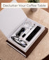 Set 2: 10.67in Premium Linen Faux Book Box of Aesthetic Book Safe with Hidden Storage for Living Room Console Table