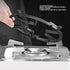 Cast Iron Wok, Non Slip Black Cast Iron Stove Rack for Frying Pans, Craft Pans, Carbon Steel Pans