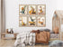 Youillne 8x10 Inch Set 6 Dinosaur Nursery Wall Art Boys Room Canvas Wall Decor Construction Toddler Poster Kids Dino