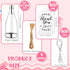 60 Set, Gerrii Pcs Silver Champagne Bottle Container Mini Champagne Candy Bottles Plastic DIY Favor Candy Jars