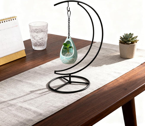 YY YEARCHY Ornament Display Stand Metal Stand Terrarium Air Plant Stand Flower Pot Holder Iron Pothook Stand