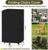 QYILUARE Folding Chair Cover,Water Resistant Folding Chairs Storage Bag with Handles for Metal,Plastic and Wood