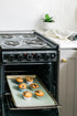 The Silicone Kitchen Silicone Oven Baking Mats, Dishwasher Safe, Extra Thick, Quarter Sheet, Green and Gray