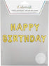 True Fabrication 6237 Gold Happy Birthday Mylar Balloon, Multi Color