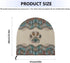 Boho Paw Print Industrial Fan Cover, Waterproof & Dustproof for 24" High Velocity Heavy Duty Drum Fan