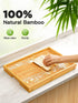 Bamboo Bed Tray Table with Foldable Legs, Breakfast Tray for Sofa, Bed, Eating, Working, Used As Laptop Desk Snack Tray