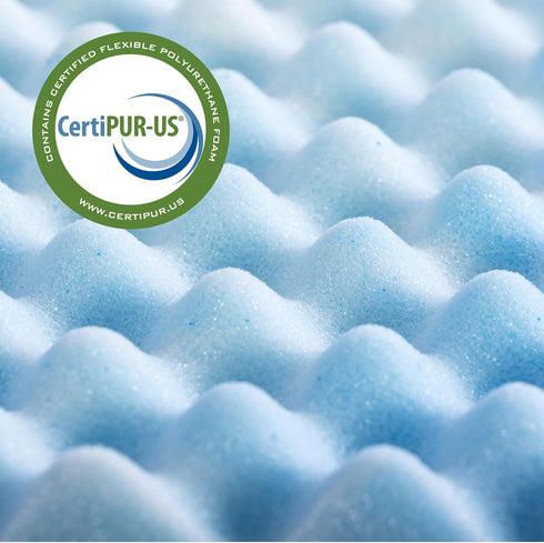 ZINUS 1.5 Inch Swirl Gel Cooling Memory Foam Mattress Topper – CertiPUR-US Certified, Full Size, Convenient Packaging