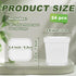 24Pcs 3" Anyumocz Square Plastic Plant Pots,White Nursery Pots with Saucers,Seedling Nursery Transplanting Planter