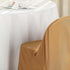 5 Efavormart PCS Gold Linen Polyester Folding Chair Covers for Dining Chairs Party Wedding Banquet Outdoor Event